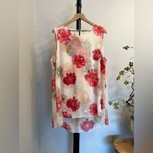 Calvin Klein Sleeveless Floral Top